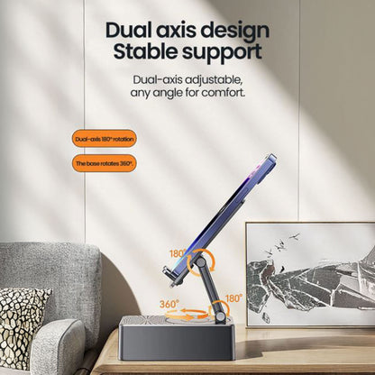 🔥Last Day 50% OFF🔥 HearNHold Bluetooth Speaker & Phone Holder Stand – Portable Wireless Audio Dock for Desk, Tablet, and Mobile