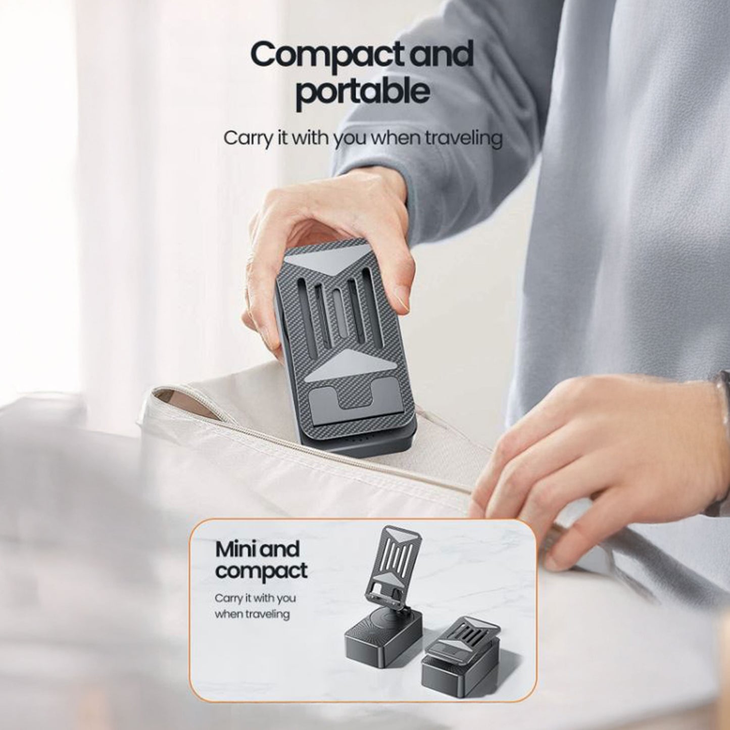 🔥Last Day 50% OFF🔥 HearNHold Bluetooth Speaker & Phone Holder Stand – Portable Wireless Audio Dock for Desk, Tablet, and Mobile