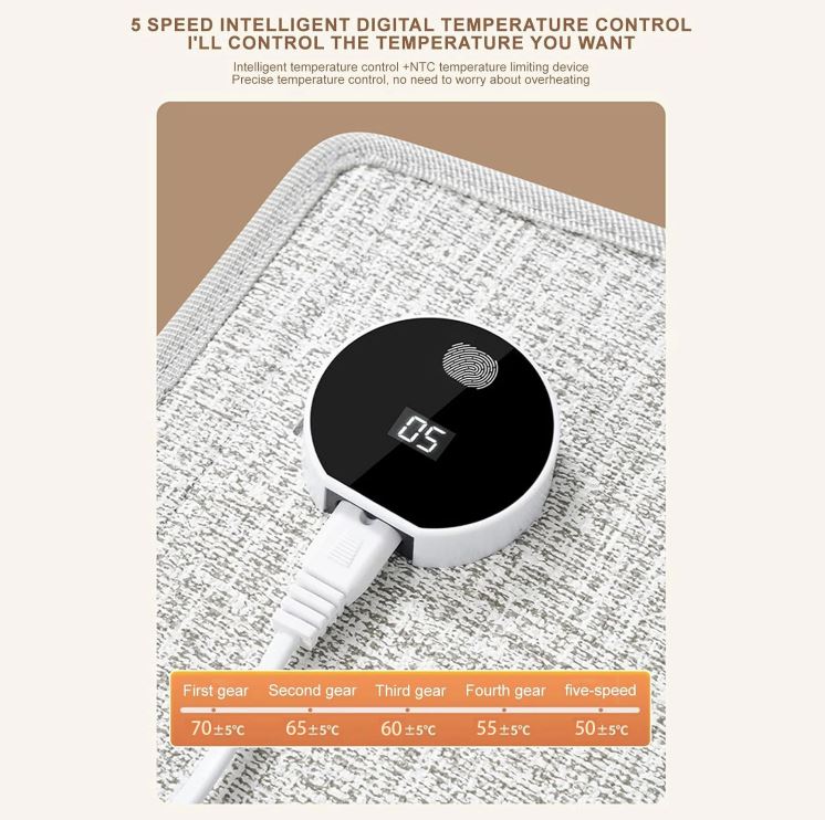 🔥 LAST DAY 50% OFF! 🔥 HeatMate Quiet Foot Heater – Portable Under Desk Space Heater