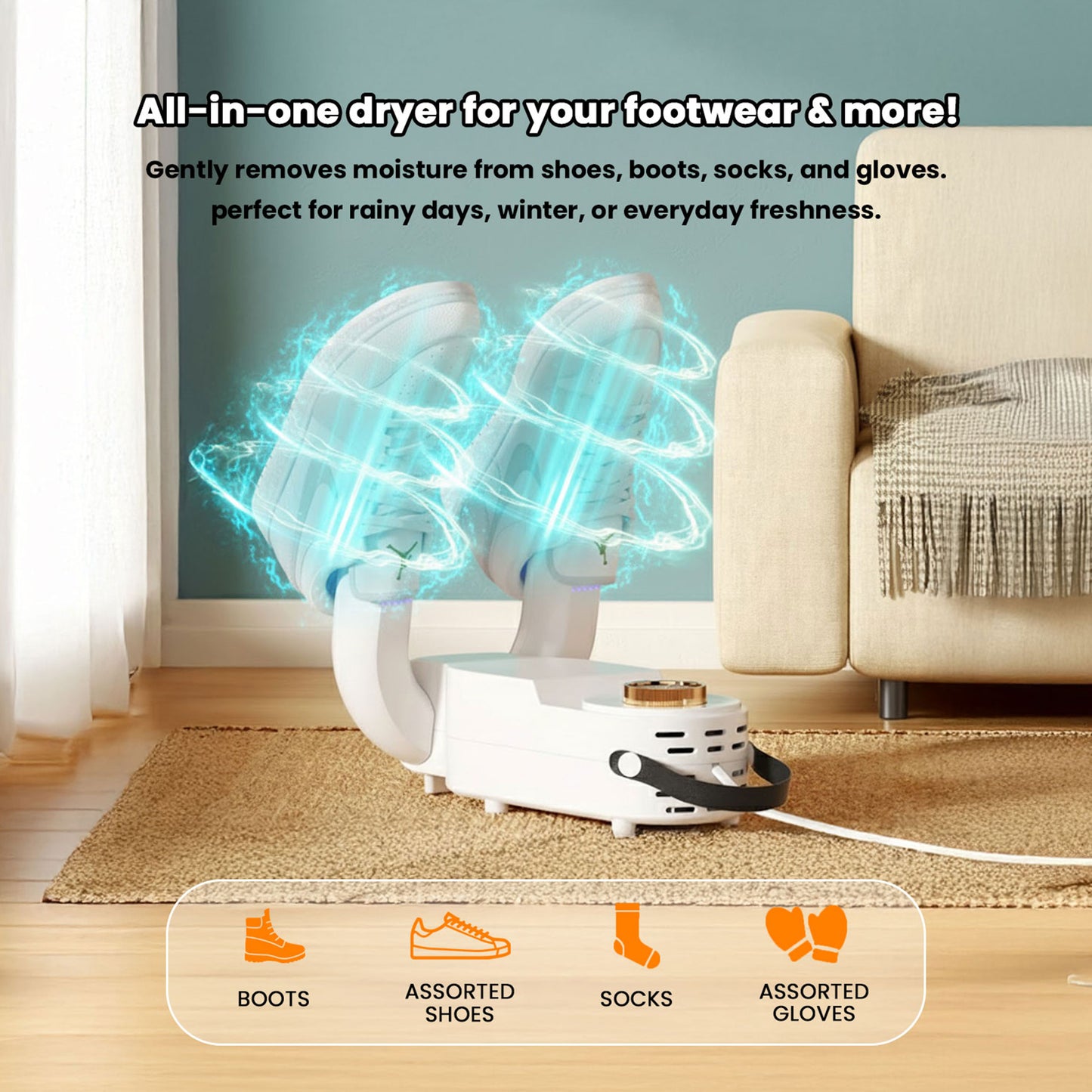 🔥 LAST DAY 50% OFF! 🔥 DrySole Pro – Electric Shoe & Boot Dryer