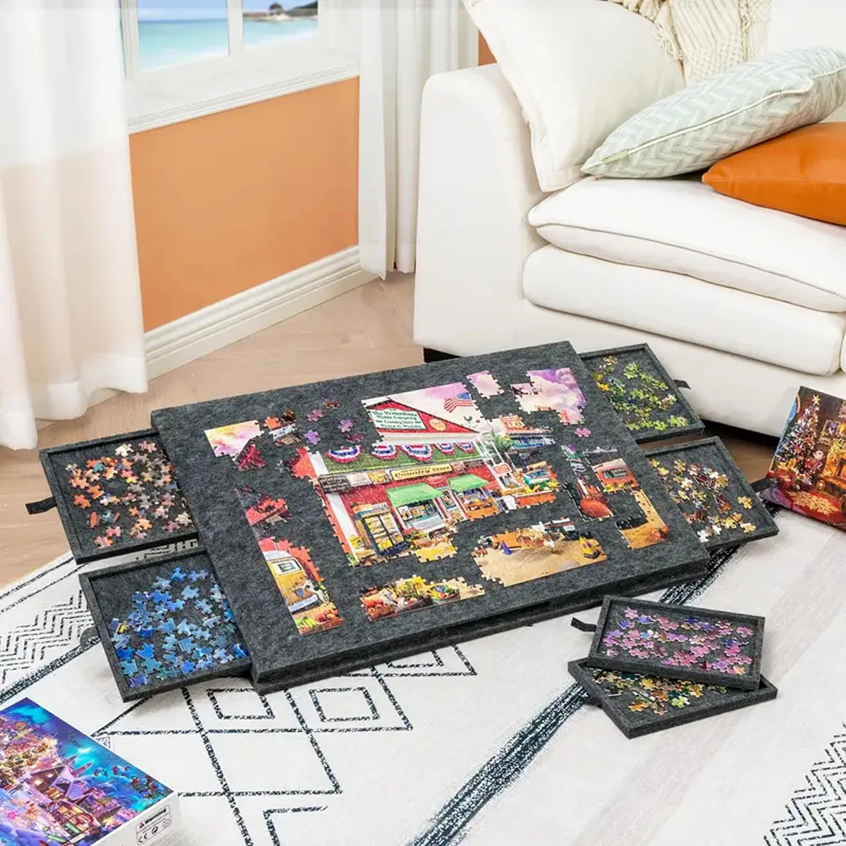 PuzzlePort – 2-in-1 Portable Puzzle Board